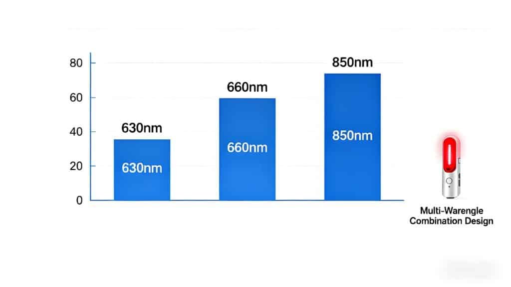 Comparison Chart of Effects by Different Wavelengths in Red Light Therapy