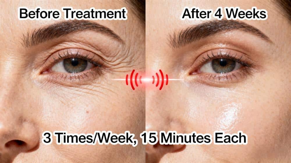 before after red light therapy